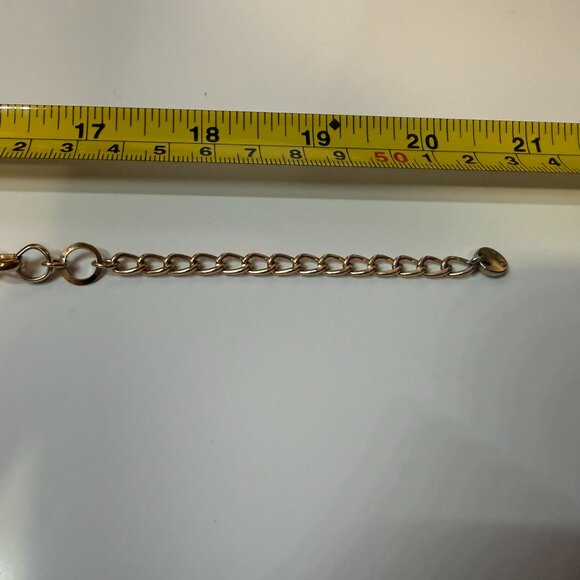 Chunky Gold Tone Georgian Style Chain Teardrop Bib Statement Necklace - Picture 5 of 6